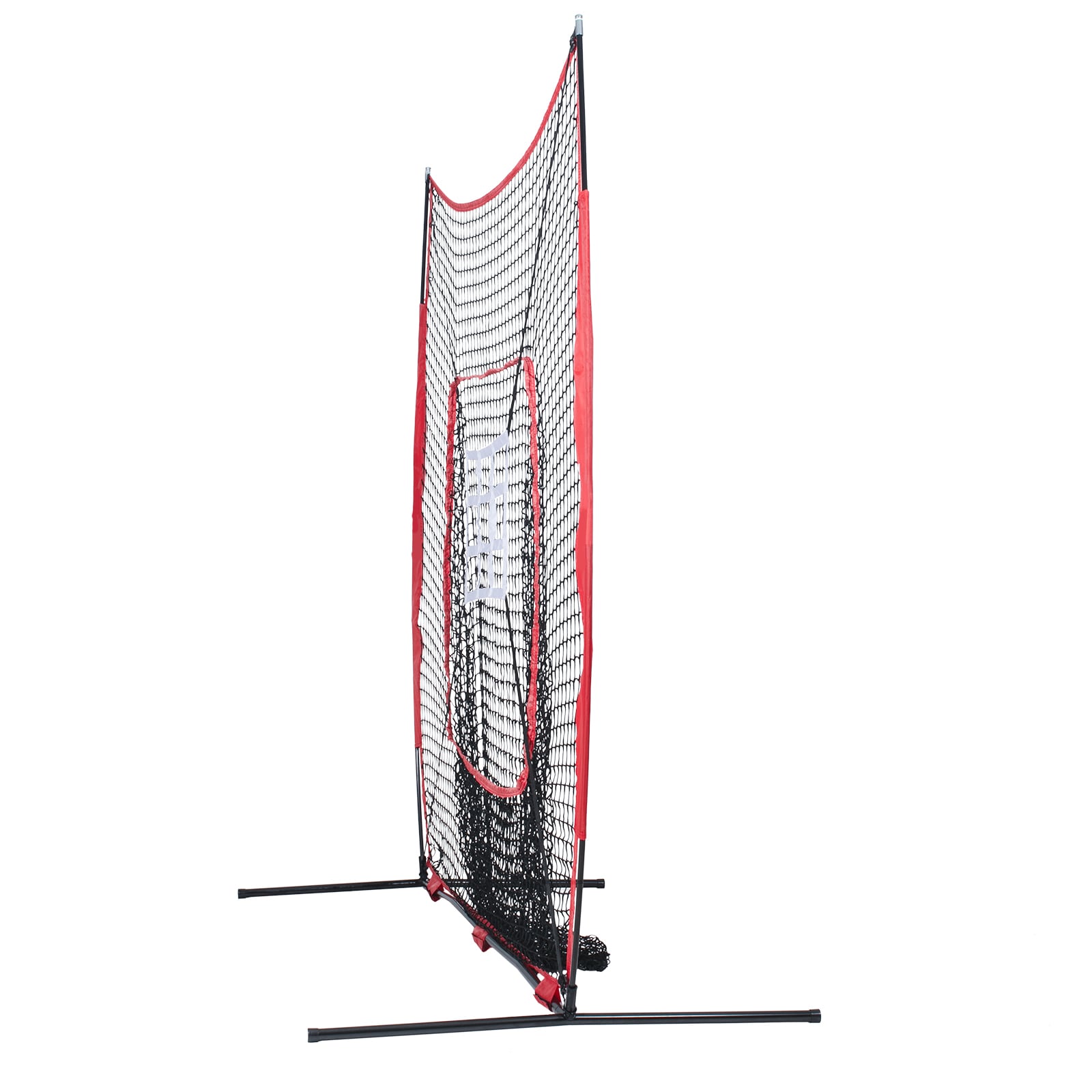 Baseball And Softball Practice Net With Bow Frame And Strike Zone_voghion.com